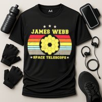 James Webb Space Telescope Retro JWST Vintage Webb Telescope Performance Shirt