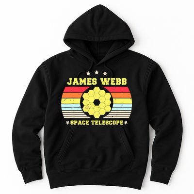 James Webb Space Telescope Retro JWST Vintage Webb Telescope Hoodie