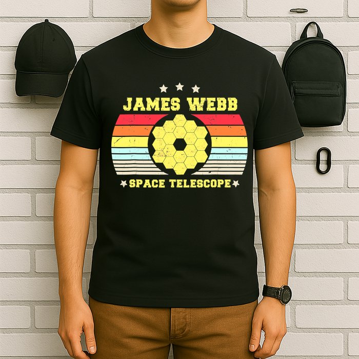 James Webb Space Telescope Retro JWST Vintage Webb Telescope T-Shirt