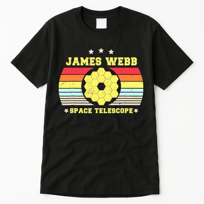 James Webb Space Telescope Retro JWST Vintage Webb Telescope Tall T-Shirt