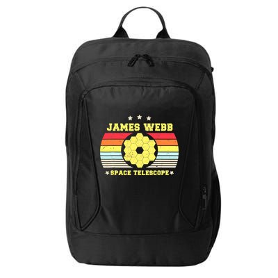James Webb Space Telescope Retro JWST Vintage Webb Telescope City Backpack