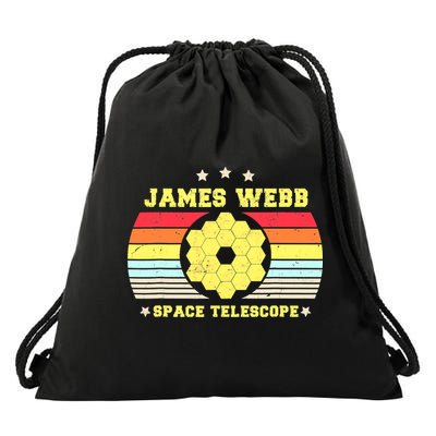 James Webb Space Telescope Retro JWST Vintage Webb Telescope Drawstring Bag