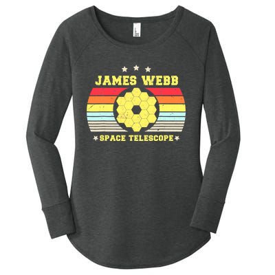 James Webb Space Telescope Retro JWST Vintage Webb Telescope Women's Perfect Tri Tunic Long Sleeve Shirt