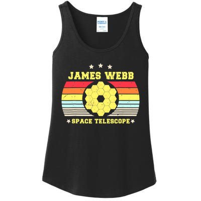 James Webb Space Telescope Retro JWST Vintage Webb Telescope Ladies Essential Tank