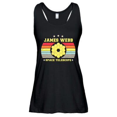 James Webb Space Telescope Retro JWST Vintage Webb Telescope Ladies Essential Flowy Tank