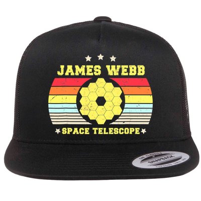 James Webb Space Telescope Retro JWST Vintage Webb Telescope Flatbill Hat