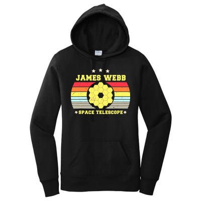 James Webb Space Telescope Retro JWST Vintage Webb Telescope Women's Pullover Hoodie