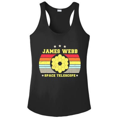 James Webb Space Telescope Retro JWST Vintage Webb Telescope Ladies PosiCharge Competitor Racerback Tank