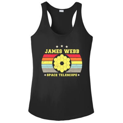 James Webb Space Telescope Retro JWST Vintage Webb Telescope Ladies PosiCharge Competitor Racerback Tank