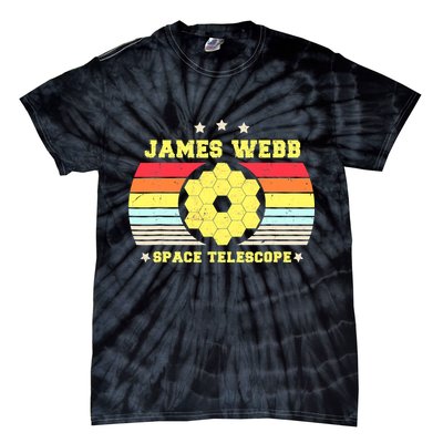 James Webb Space Telescope Retro JWST Vintage Webb Telescope Tie-Dye T-Shirt