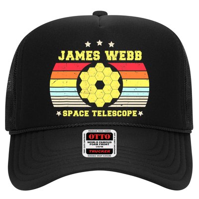 James Webb Space Telescope Retro JWST Vintage Webb Telescope Trucker Hat