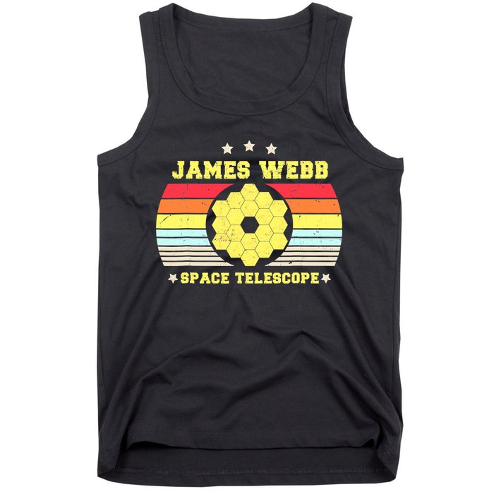James Webb Space Telescope Retro JWST Vintage Webb Telescope Tank Top