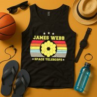 James Webb Space Telescope Retro JWST Vintage Webb Telescope Tank Top