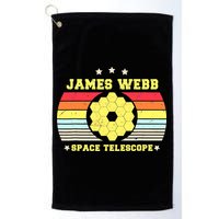 James Webb Space Telescope Retro JWST Vintage Webb Telescope Golf Towel