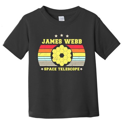 James Webb Space Telescope Retro JWST Vintage Webb Telescope Toddler T-Shirt