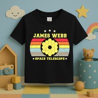 James Webb Space Telescope Retro JWST Vintage Webb Telescope Toddler T-Shirt