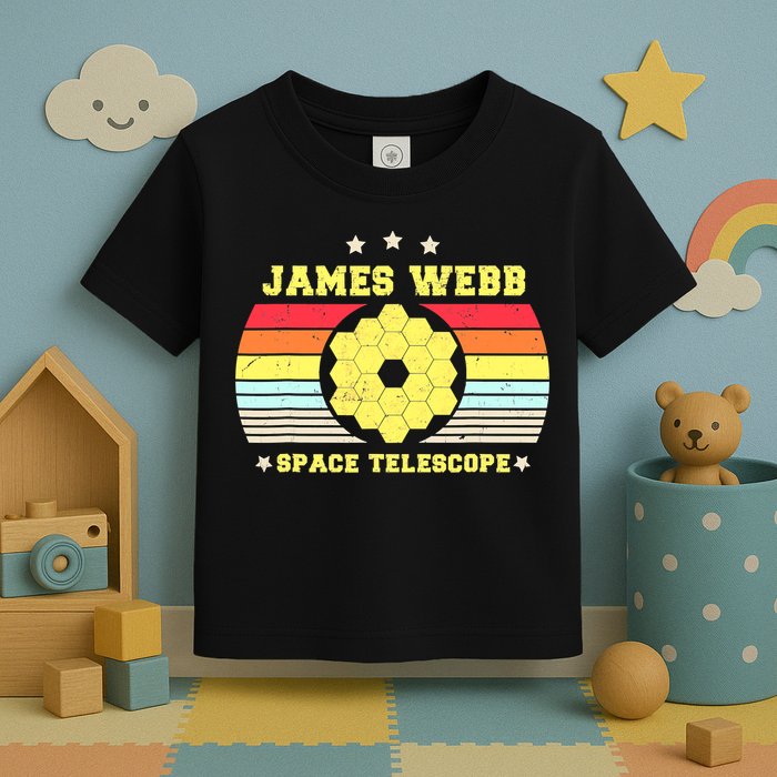 James Webb Space Telescope Retro JWST Vintage Webb Telescope Toddler T-Shirt