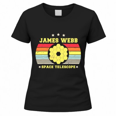 James Webb Space Telescope Retro JWST Vintage Webb Telescope Women's T-Shirt