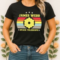 James Webb Space Telescope Retro JWST Vintage Webb Telescope Womens T-Shirt