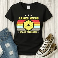 James Webb Space Telescope Retro JWST Vintage Webb Telescope Womens T-Shirt