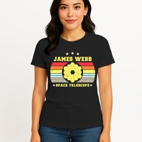 James Webb Space Telescope Retro JWST Vintage Webb Telescope Womens T-Shirt