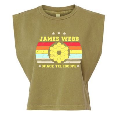 James Webb Space Telescope Retro JWST Vintage Webb Telescope Garment-Dyed Women's Muscle Tee