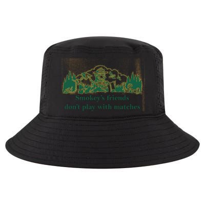 JohnB Wear Smokey’s Friends Don’t Play With Matches Cool Comfort Performance Bucket Hat