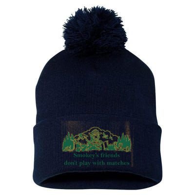 JohnB Wear Smokey’s Friends Don’t Play With Matches Pom Pom 12in Knit Beanie