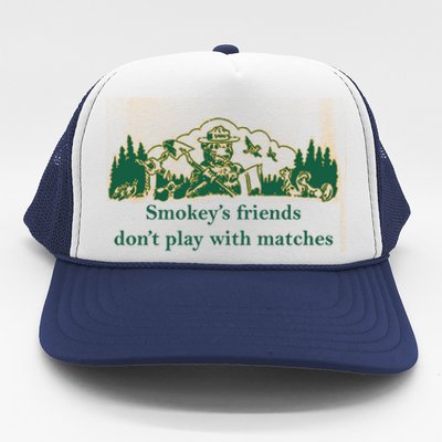 JohnB Wear Smokey’s Friends Don’t Play With Matches Trucker Hat