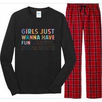 Just Want To Have Fundamental Human Rights Feminist Long Sleeve Pajama Set