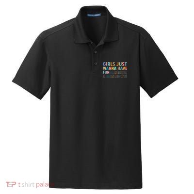 Just Want To Have Fundamental Human Rights Feminist Dry Zone Grid Polo