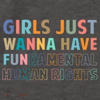 Just Want To Have Fundamental Human Rights Feminist Vector Backpack