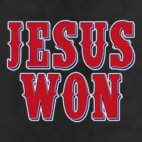 Jesus Won Texas Baseball Fan 7 Panel Mesh Trucker Snapback Hat