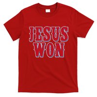 Jesus Won Texas Baseball Fan T-Shirt