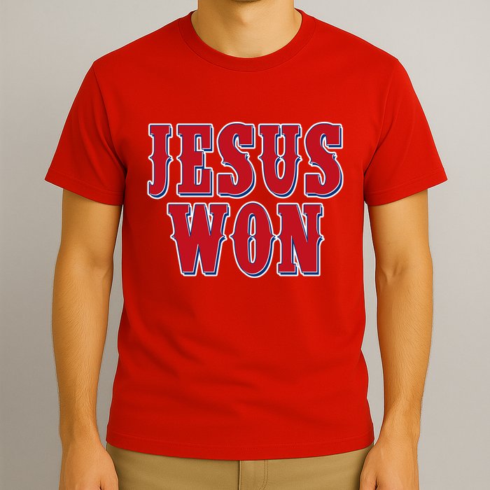 Jesus Won Texas Baseball Fan T-Shirt