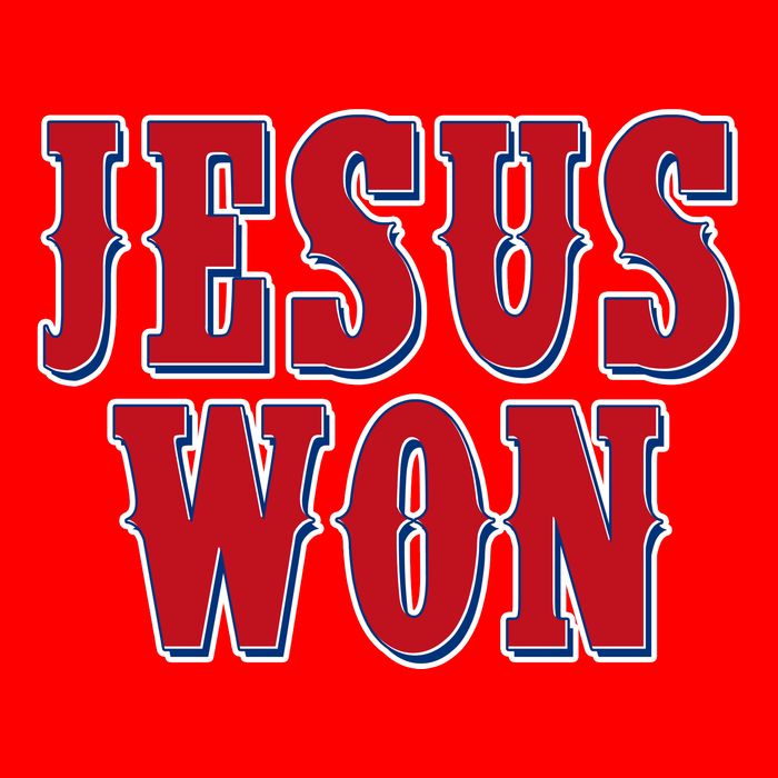 Jesus Won Texas Baseball Fan T-Shirt