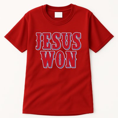 Jesus Won Texas Baseball Fan Tall T-Shirt
