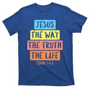 Jesus Way Truth Life John 146 Easter Religious T-Shirt