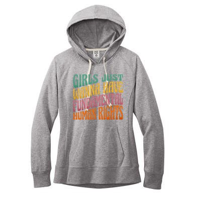 Just Want to Have Fundamental Rights  Equally Women's Fleece Hoodie