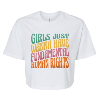 Just Want to Have Fundamental Rights  Equally Bella+Canvas Jersey Crop Tee