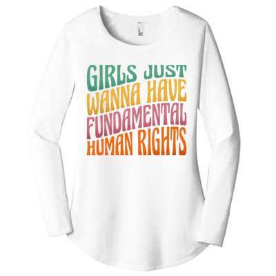 Just Want to Have Fundamental Rights  Equally Women's Perfect Tri Tunic Long Sleeve Shirt