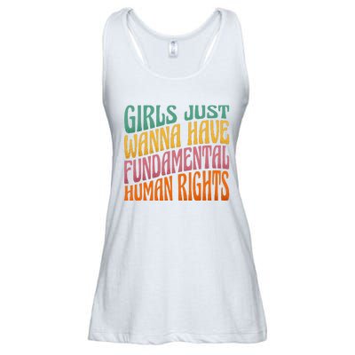 Just Want to Have Fundamental Rights  Equally Ladies Essential Flowy Tank