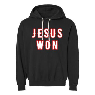 Jesus Won Texas Garment-Dyed Fleece Hoodie