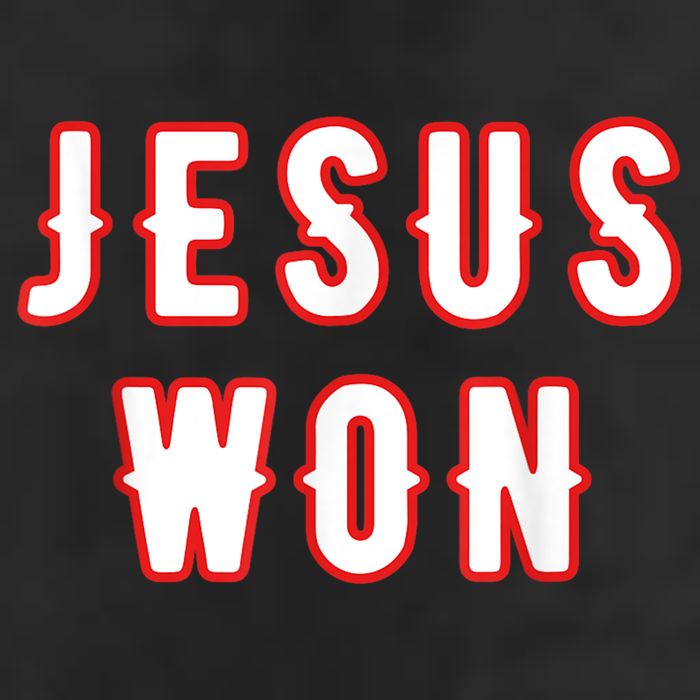 Jesus Won Texas 7 Panel Mesh Trucker Snapback Hat