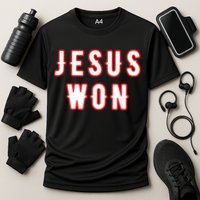 Jesus Won Texas Cooling Performance Crew T-Shirt