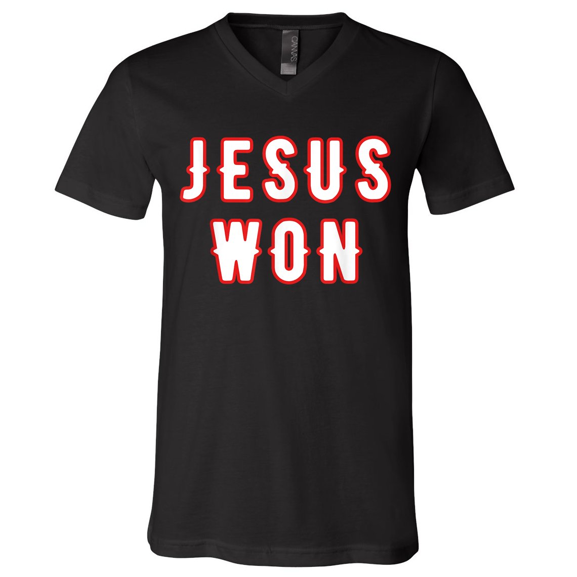 Jesus Won Texas V-Neck T-Shirt