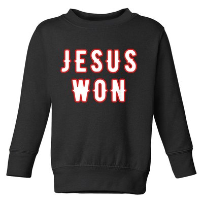 Jesus Won Texas Toddler Sweatshirt