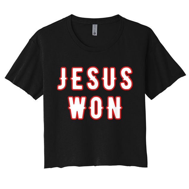 Jesus Won Texas Crop Top