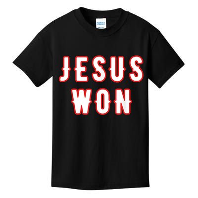 Jesus Won Texas Kids T-Shirt