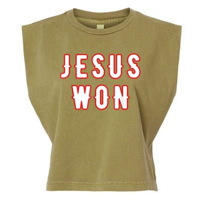 Jesus Won Texas Garment-Dyed Women's Muscle Tee